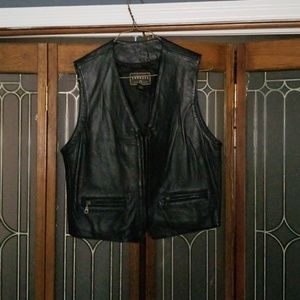 Leather vest